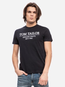 Футболка 1021229-10668 Tom Tailor L Темно-синій 1021229-10668