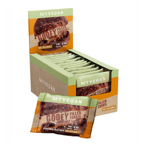 Батончик Vegan Filled Protein Cookie - 12x75g Double Chocolate & Caramel 2022-10-1661