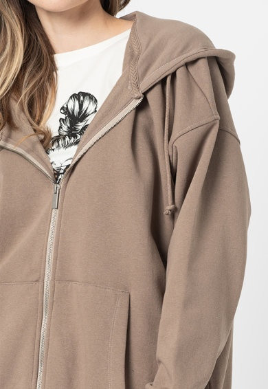 Толстовка ONLWANTED LT L/S ZIP SWEAT HOODIE SWT 15244836-Atmosphere ONLY L Коричневий 15244836-Atmosphere