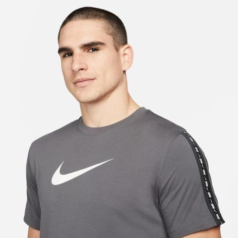 Футболка M NSW REPEAT SS TEE DM4685-068 Nike L Темно-сірий DM4685-068