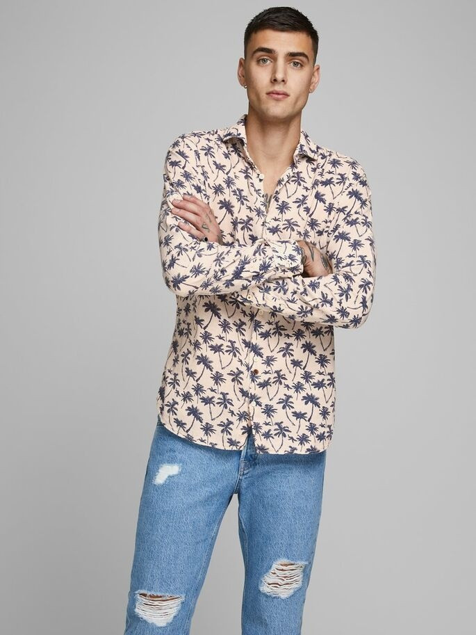 Сорочка 12170683Rosette Jack&Jones L Розовий 12170683Rosette