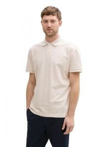 Футболка поло POLO SHIRT WITH STRETCH 1045629-38207 Tom Tailor L Кремовий 1045629-38207