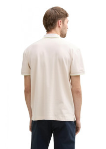 Футболка поло POLO SHIRT WITH STRETCH 1045629-38207 Tom Tailor L Кремовий 1045629-38207