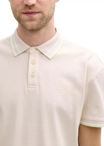 Футболка поло POLO SHIRT WITH STRETCH 1045629-38207 Tom Tailor L Кремовий 1045629-38207