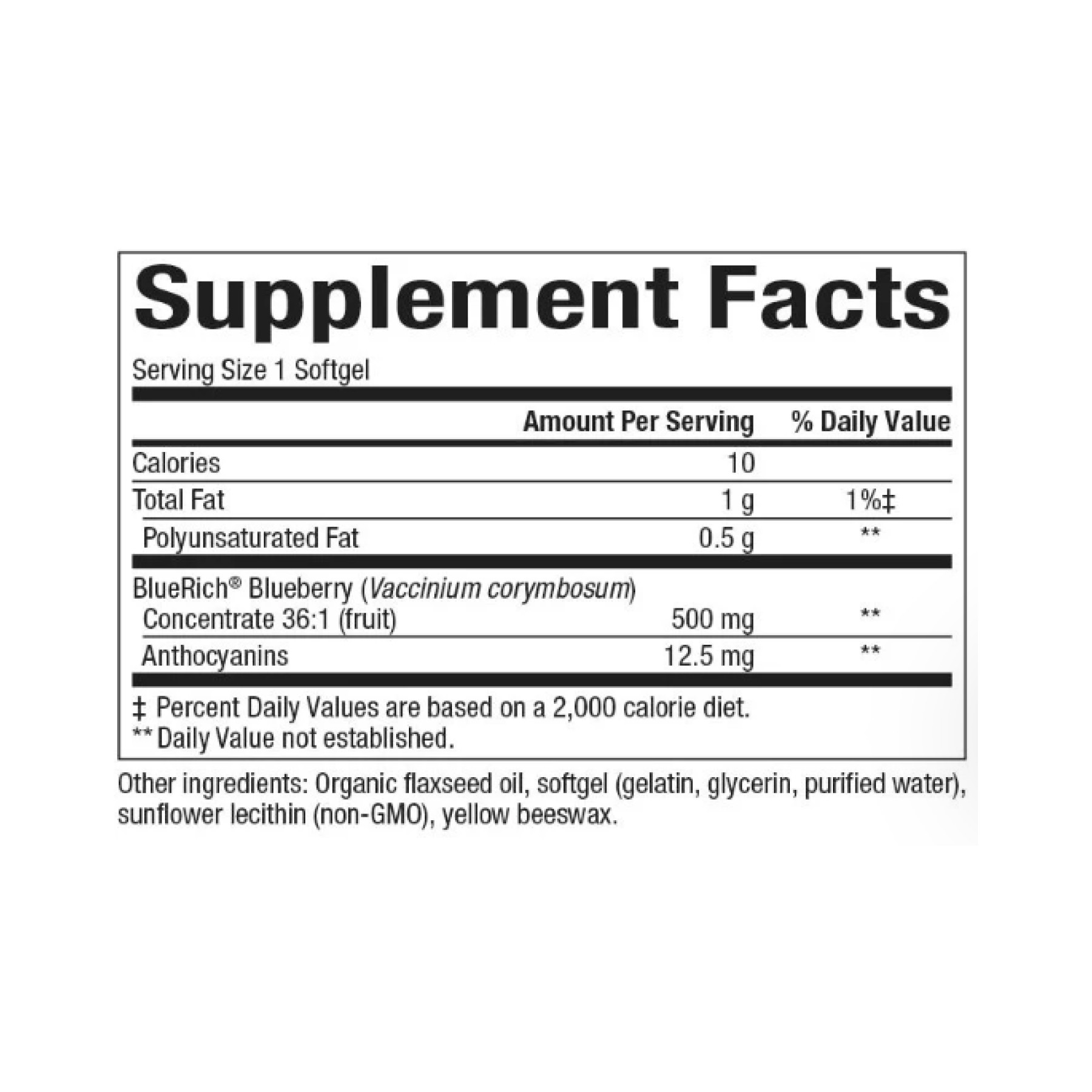 Софт гелеві капсули Natural Factors BlueRich 500mg - 90 softgels 2023-10-4055