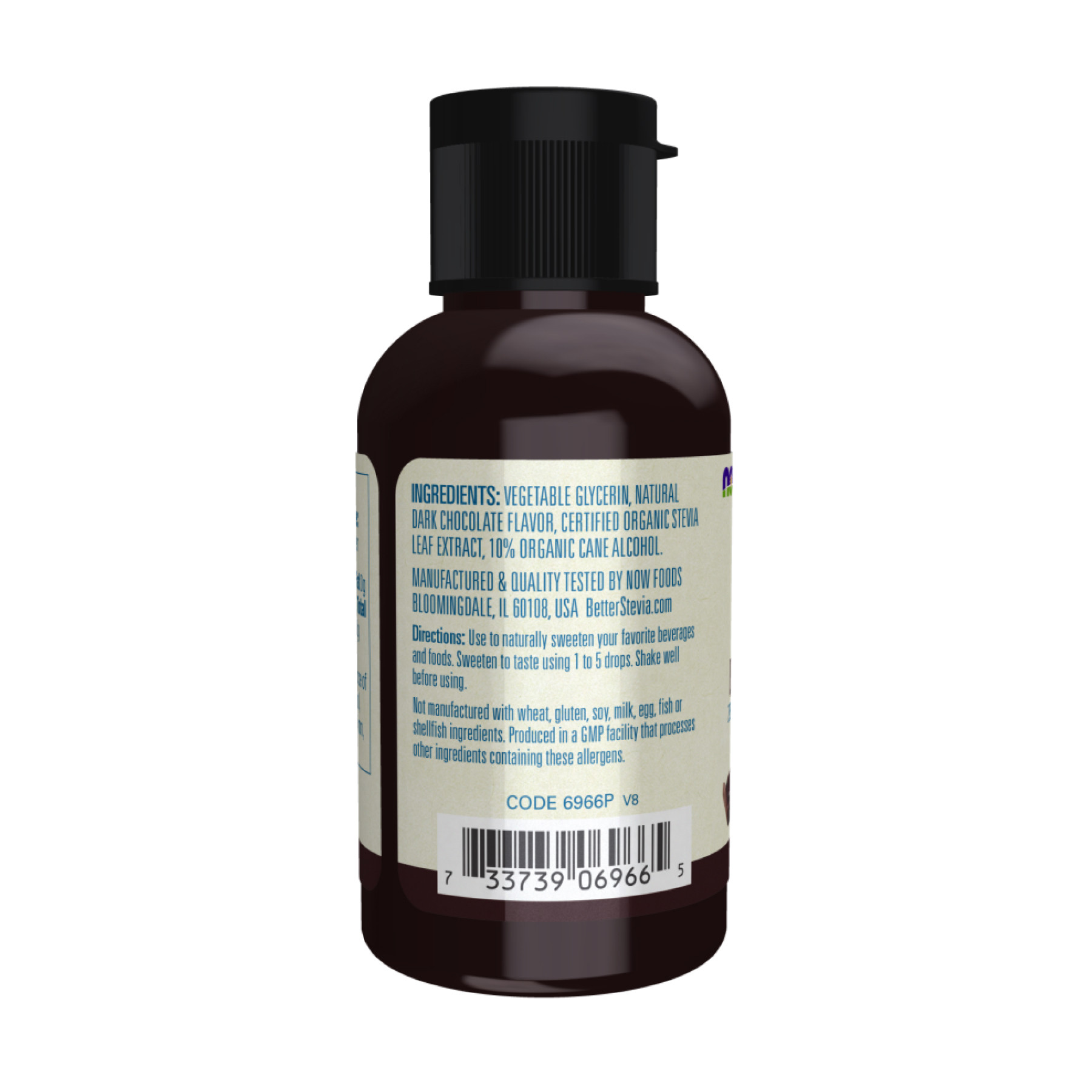 Рідина Now Foods BetterStevia® Liquid - 59ml Dark Chocolate 2023-10-3575