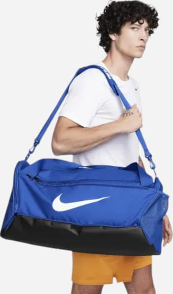 Сумка Nike NK BRSLA M DUFF - 9.5 60L синій, чорний Уні 64 х 30 х 30 см (DH7710-481) DH7710-481