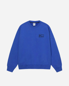 Світшот NIKE X STÜSSY ACID-WASHED FLEECE CREW BLUE (DR4024-480) DR4024-480