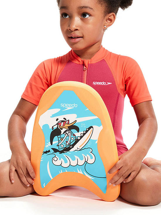 Дошка для плавання Speedo PRINTED FLOAT IU помаранчевий, блакитний Діт OSFM 8-1224714668