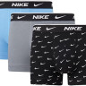 Труси-боксери Nike Everyday Cotton Stretch trunks 3 pack in black with graffiti wasitband 0000KE1008-9JI