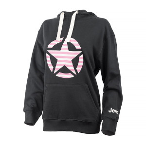 Худі JEEP HOODED OVERSIZE SWEATSHIRT STAR Striped Print O102608-B000