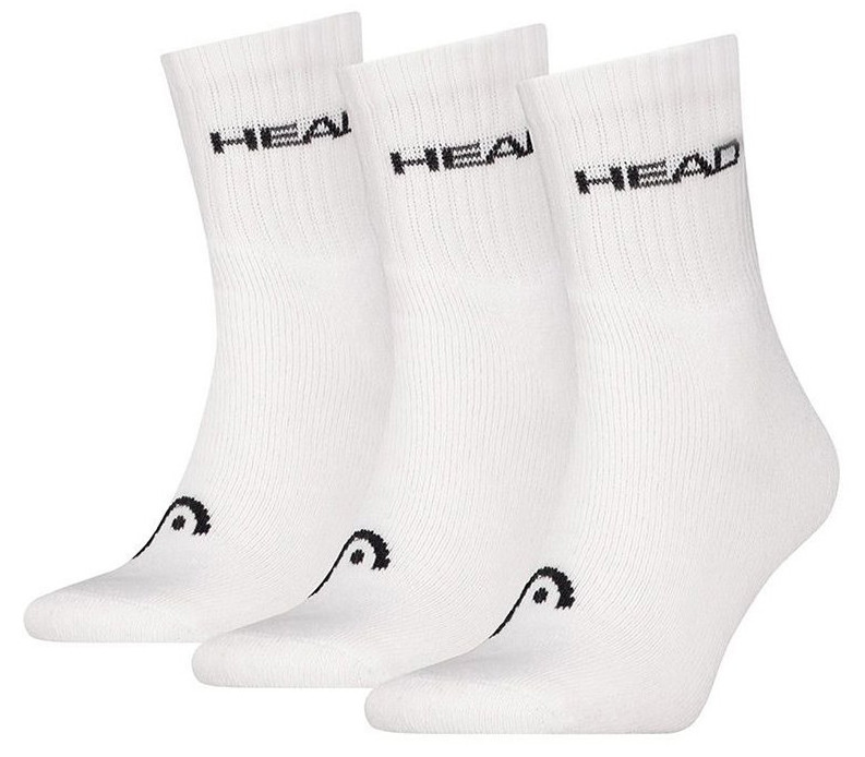Шкарпетки Head ELEMENTS ALL SPORTS SHORT CREW 3P білий Чол 35-38 701229009-002