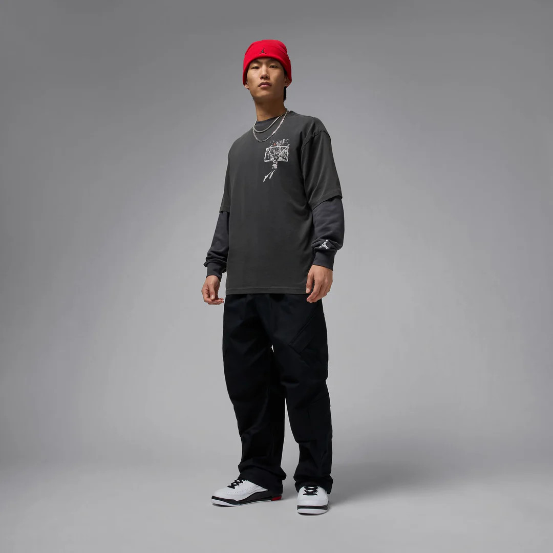 Футболка мужская Air Jordan Brk Svv Ovsz Gfx Ss Crew Black IB3297-045