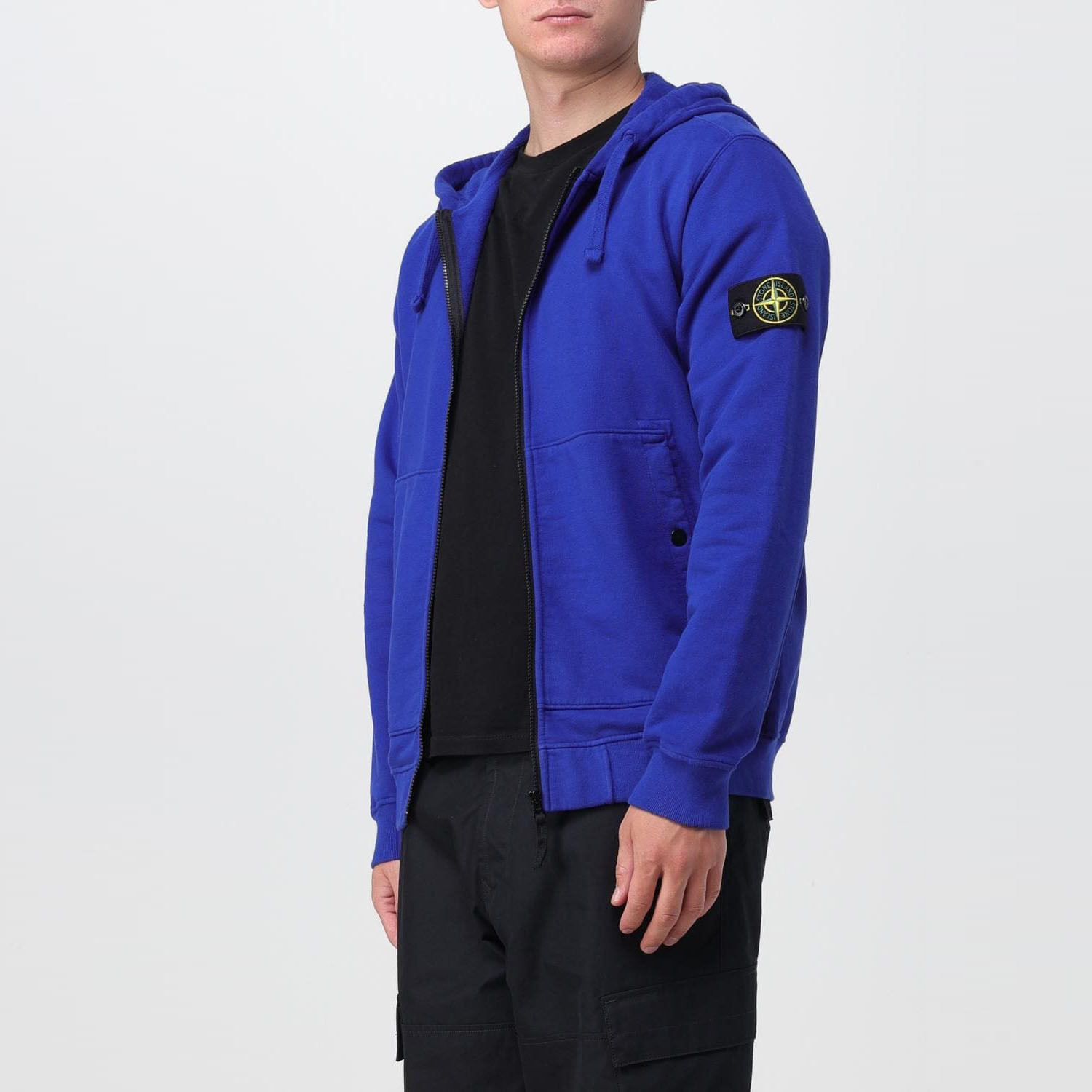 Худі Stone Island Blue Zip Hoodie 791561620 V0022