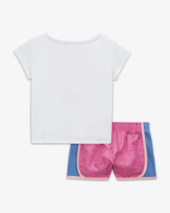 Футболка NIKE SWOOSH TEMPO TEE & SHORT SET PLAYFUL PINK 26L063-AFN