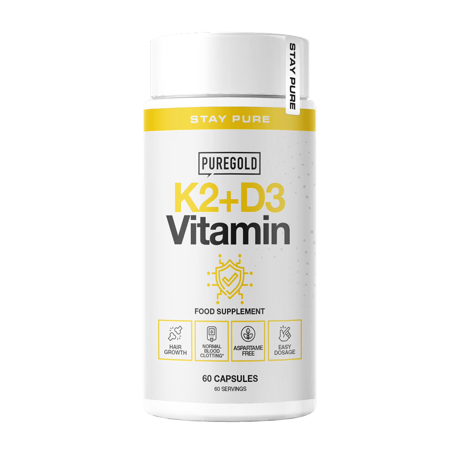 Капсули Pure Gold K2+D3 Vitamin - 60 caps 2023-10-5642