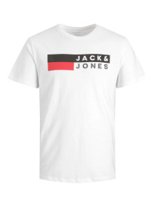 Футболка JJECORP LOGO TEE SS O-NECK NOOS 12151955-White-Detail:Play 4 Jack&Jones L Білий 12151955-WHITE-DETAIL:PLA