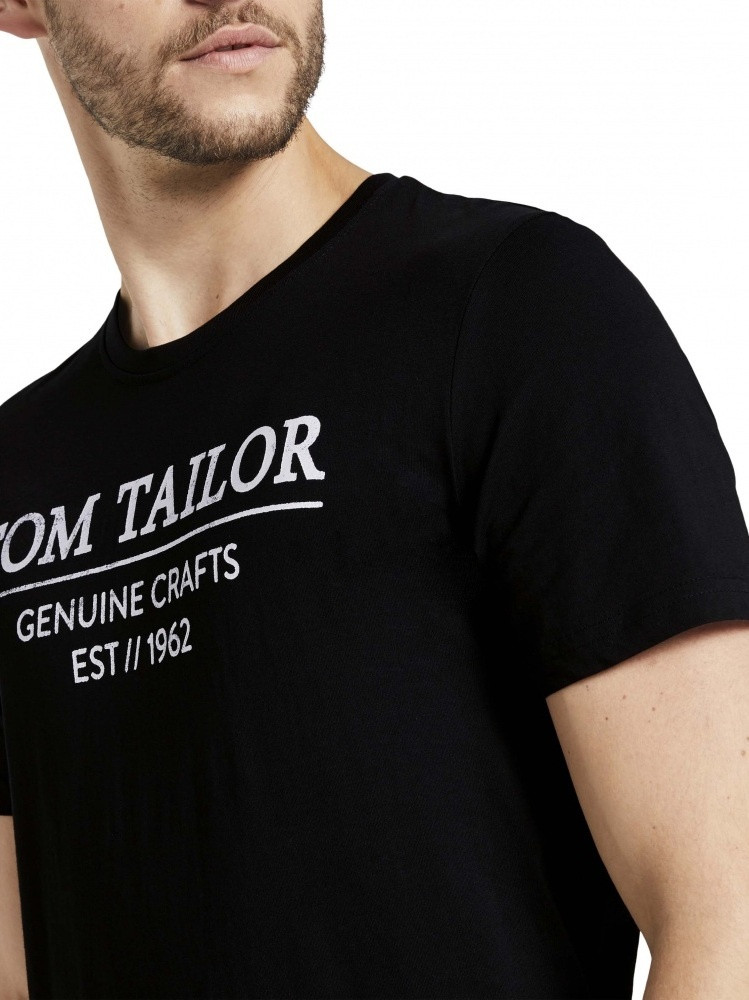Футболка 1021229-29999 Tom Tailor L Чорний 1021229-29999