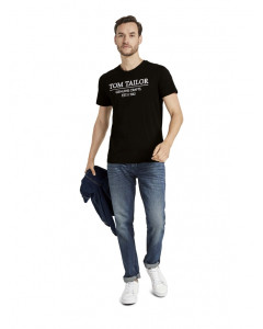 Футболка 1021229-29999 Tom Tailor L Чорний 1021229-29999