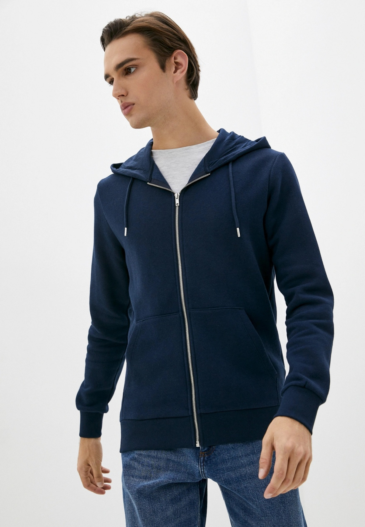 Толстовка PKTGMS BASIC SWEAT CARDIGAN 12116082-Navy Blazer Jack&Jones M Темно-синій 12116082-Navy Blazer