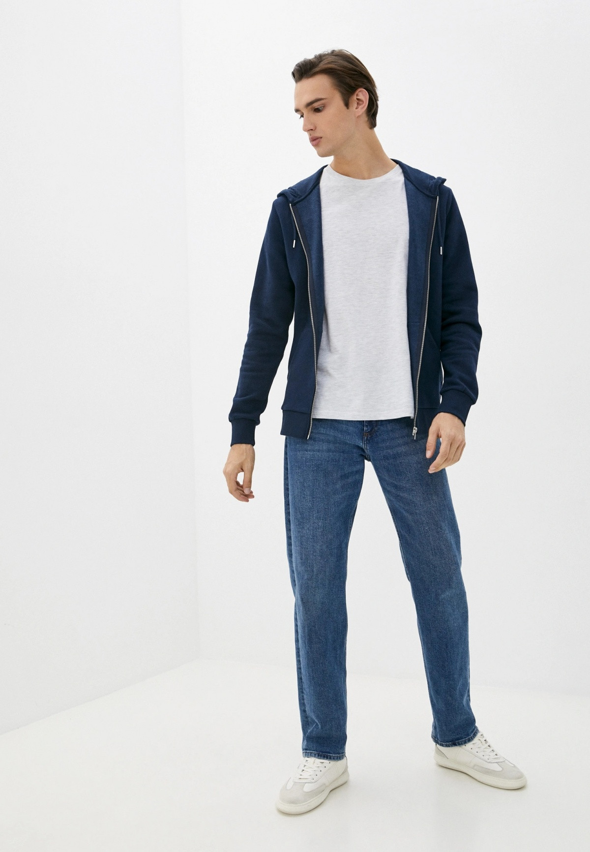Толстовка PKTGMS BASIC SWEAT CARDIGAN 12116082-Navy Blazer Jack&Jones M Темно-синій 12116082-Navy Blazer