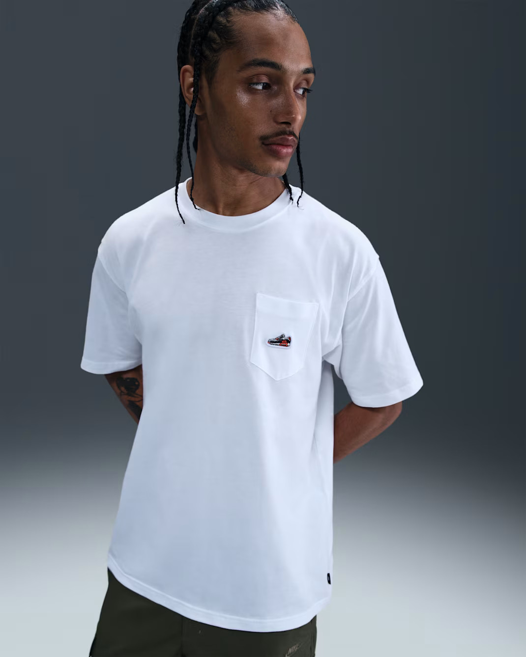 Футболка чоловіча Nike Accs Patch Cnct White HQ9242-100