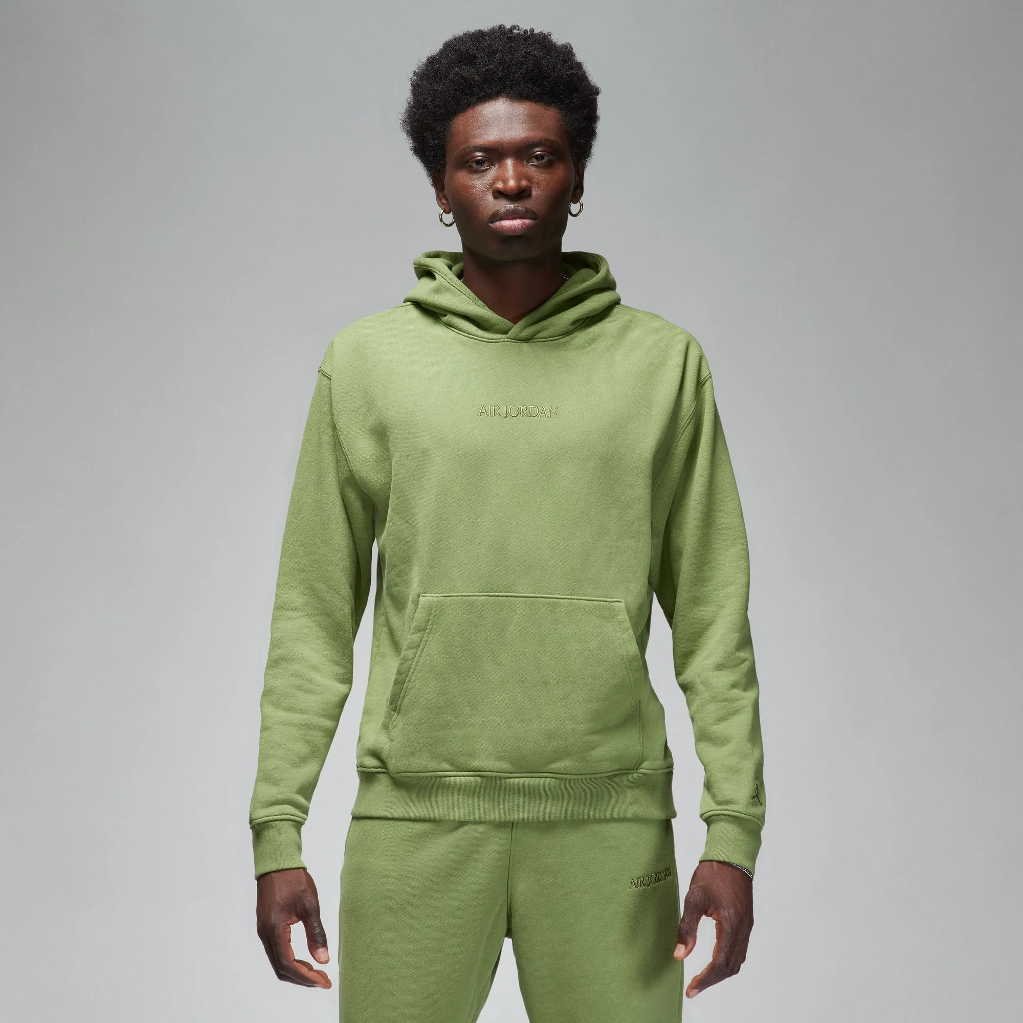 Худі чоловіче Air Jordan Wordmark Fleece Hoodie Green FJ1966-340