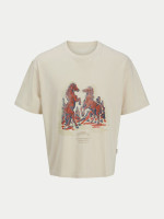 Футболка Jack & Jones JORAUSTIN RODEO TEE SS C.N. STYD AW24 12277897-Ecru
