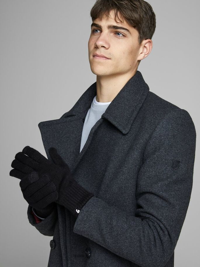 Рукавиці JACBARRY KNITTED GLOVES NOOS 12159459-Black Jack&Jones ONE SIZE Чорний 12159459-Black