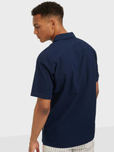 Сорочка JORWAVY SHIRT SS 12187608 Navy Blazer Jack&Jones L Темно-синій 12187608NAVYBLAZER