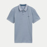 Футболка поло POLO SHIRT WITH STRETCH 1045629-37707 Tom Tailor L Блакитний 1045629-37707