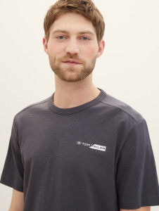 Футболка Men's Short Sleeve Shirt 1040821-10899 Tom Tailor M Темно-сірий 1040821-10899