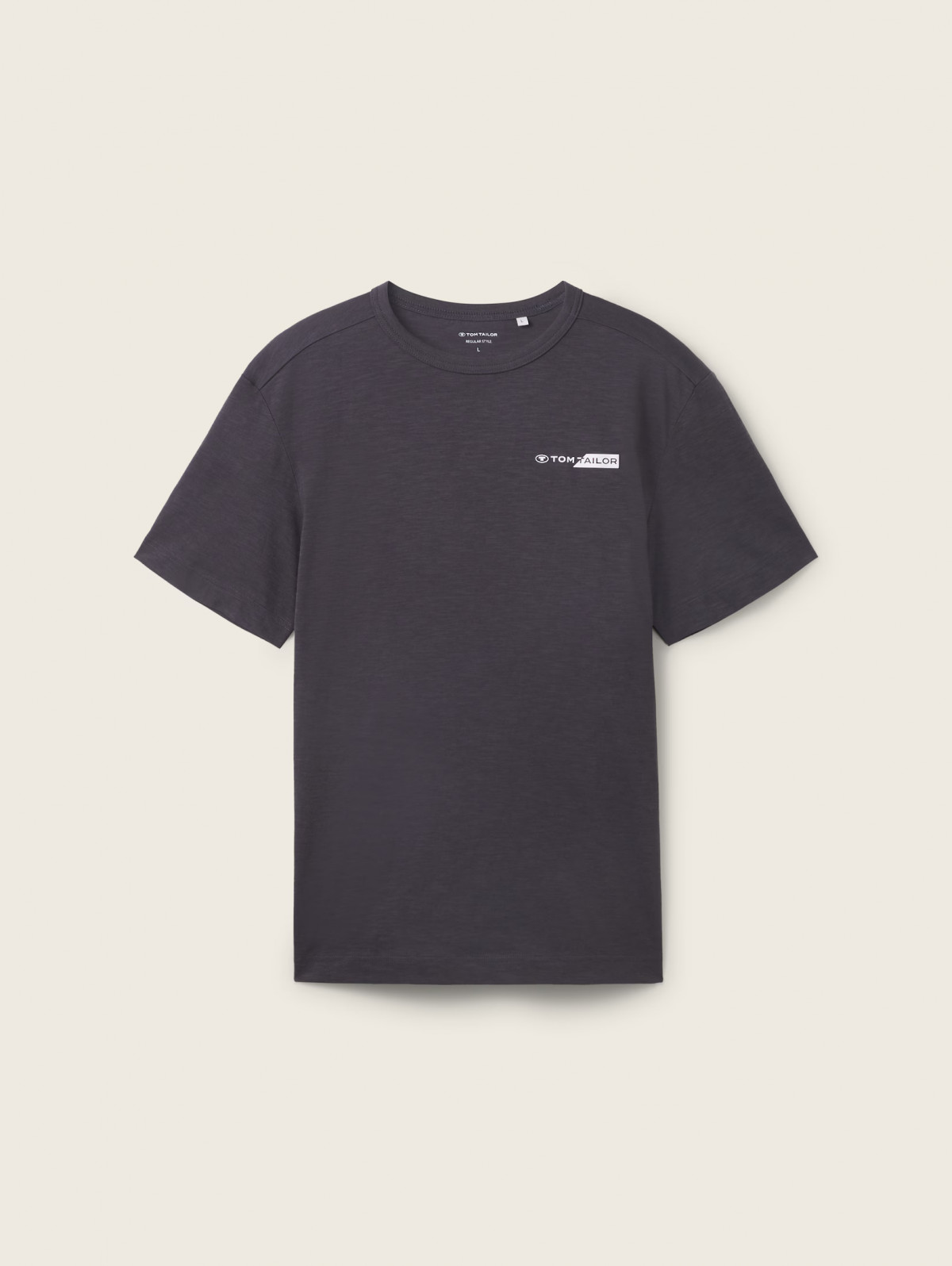 Футболка Men's Short Sleeve Shirt 1040821-10899 Tom Tailor M Темно-сірий 1040821-10899