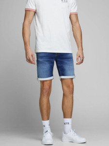 Шорти джинсові JJIRICK JJICON SHORTS GE 006 I.K STS 12166269 BlueDenim Jack&Jones L Синій 12166269BLUEDENIM