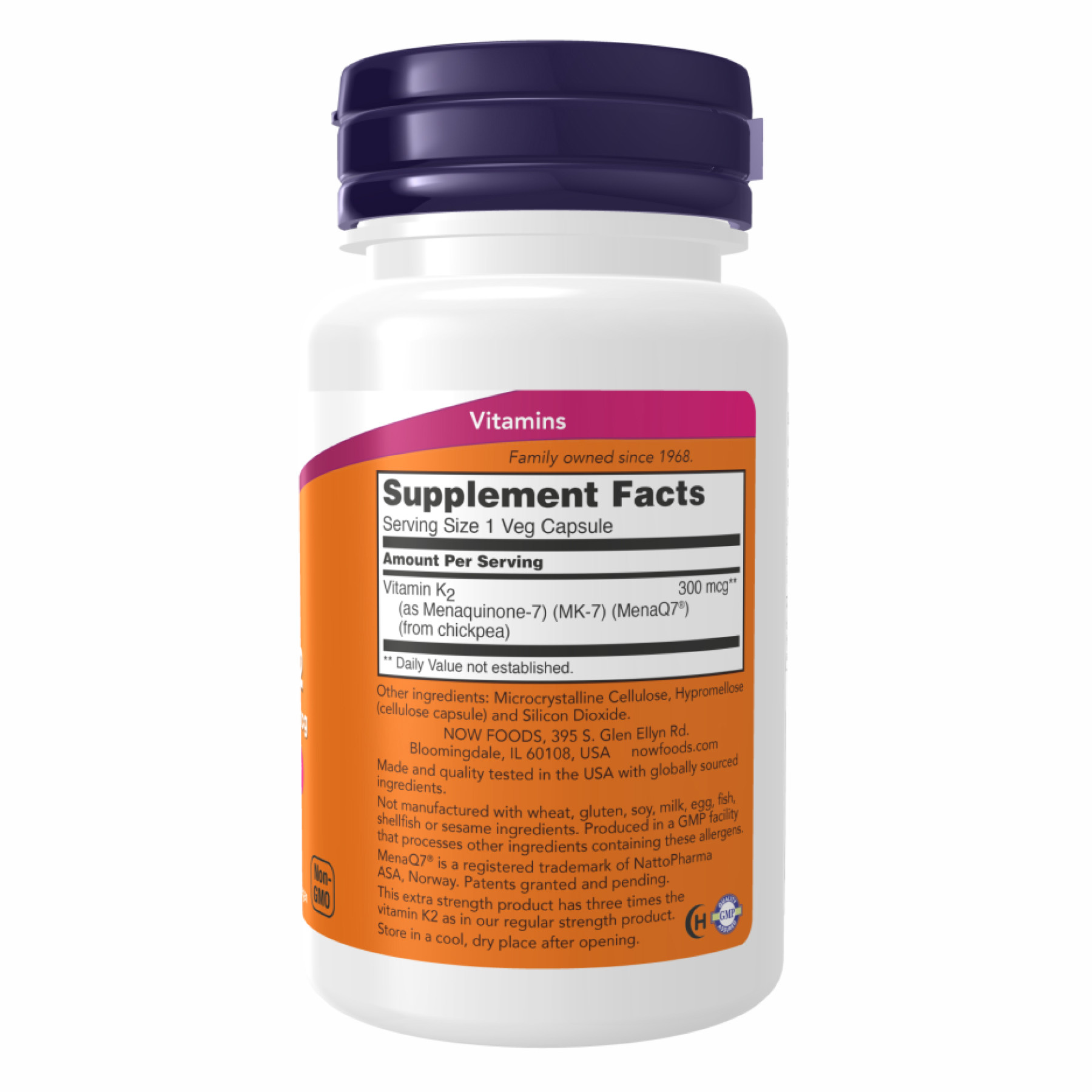 Капсули Vitamin K2 (MK-7) 300mcg - 60 vcaps 2022-10-1700
