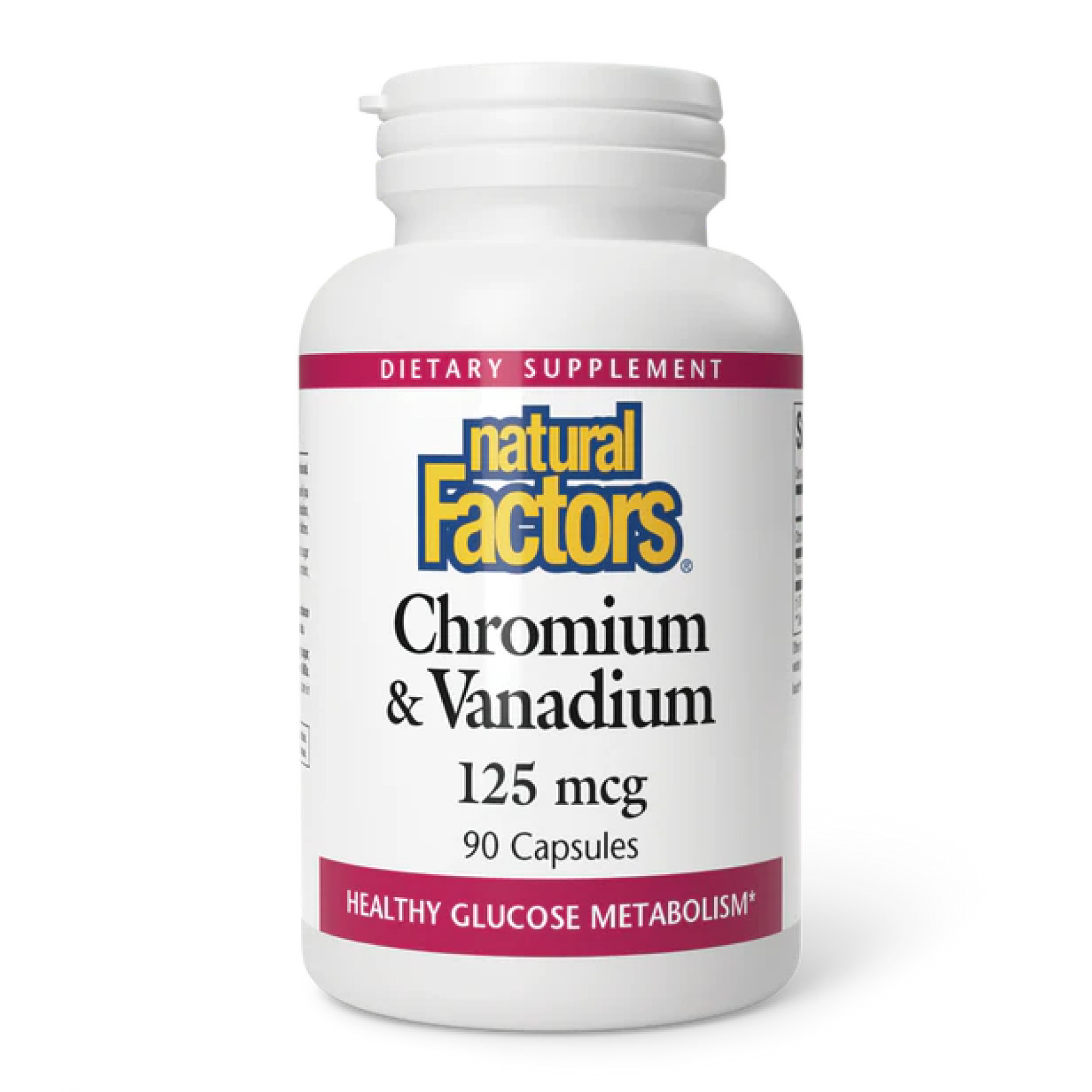 Капсули Natural Factors Chromium & Vanadium 125mcg - 90 caps 2023-10-3818