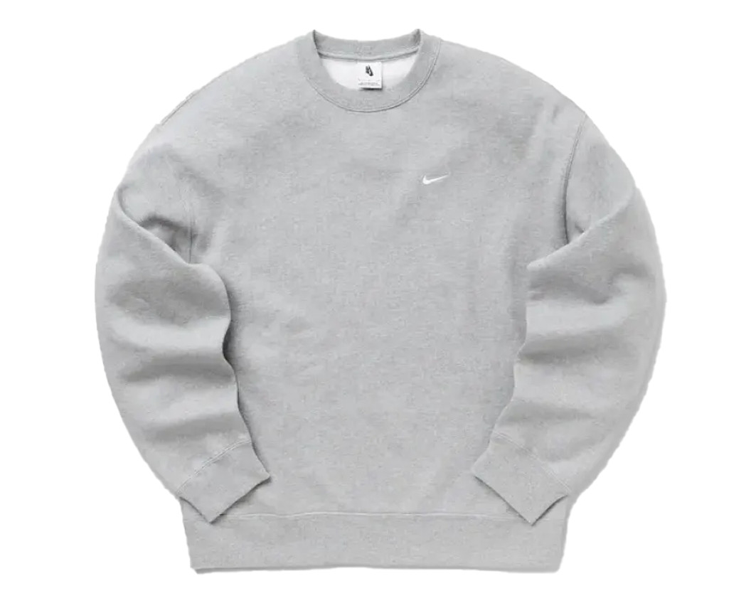 Світшот NIKE SOLO SWOOSH DK GREY HEATHER/WHITE DX1361-063