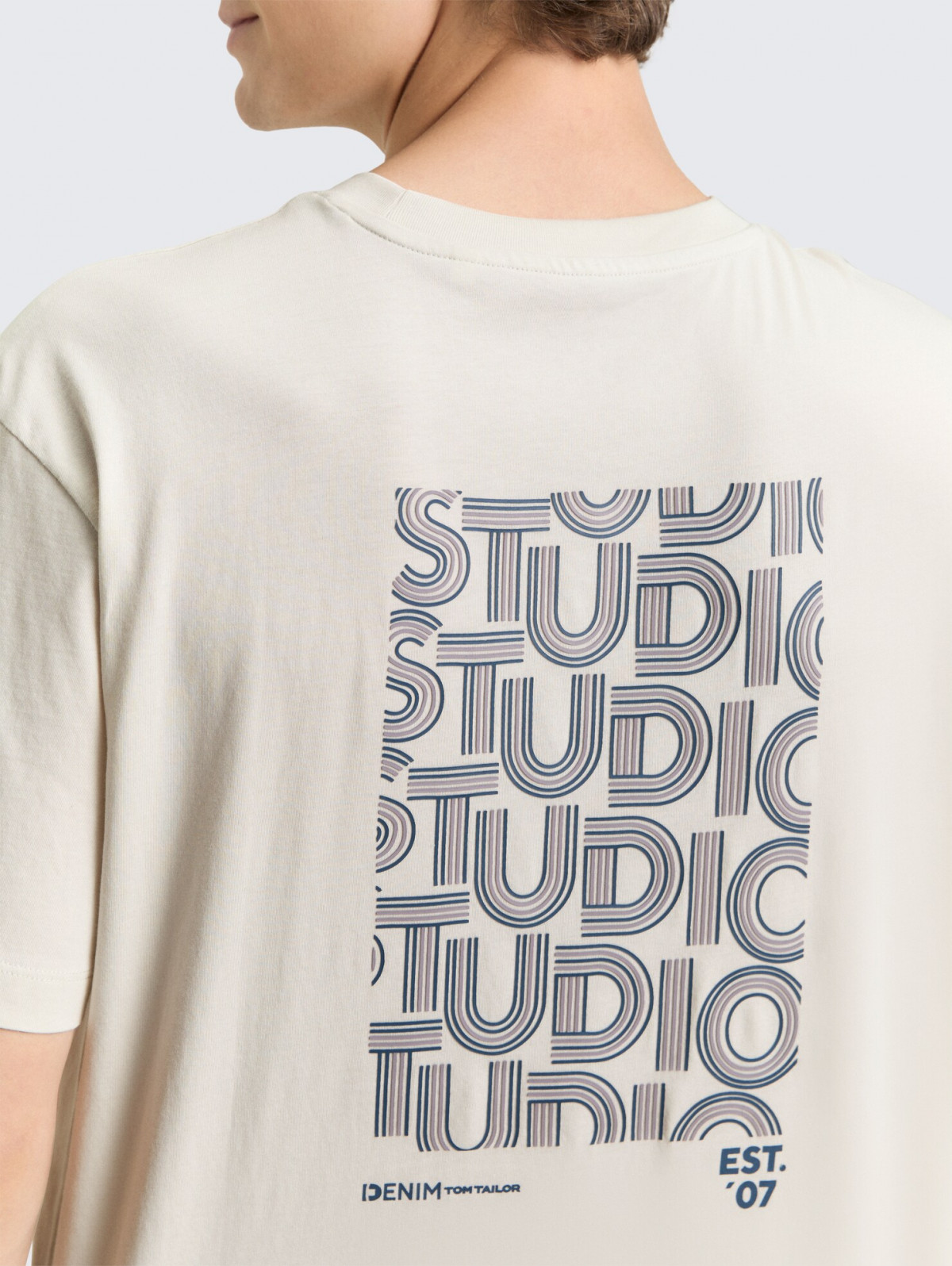 Футболка Relaxed fit T-shirt with print 1050315-32257 Tom Tailor L Білий 1050315-32257