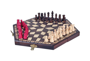 Шахи MADON Потрійні малі коричневий, бежевий Уні 27,5х27,5см MD164