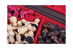 Шахи MADON Потрійні малі коричневий, бежевий Уні 27,5х27,5см MD164