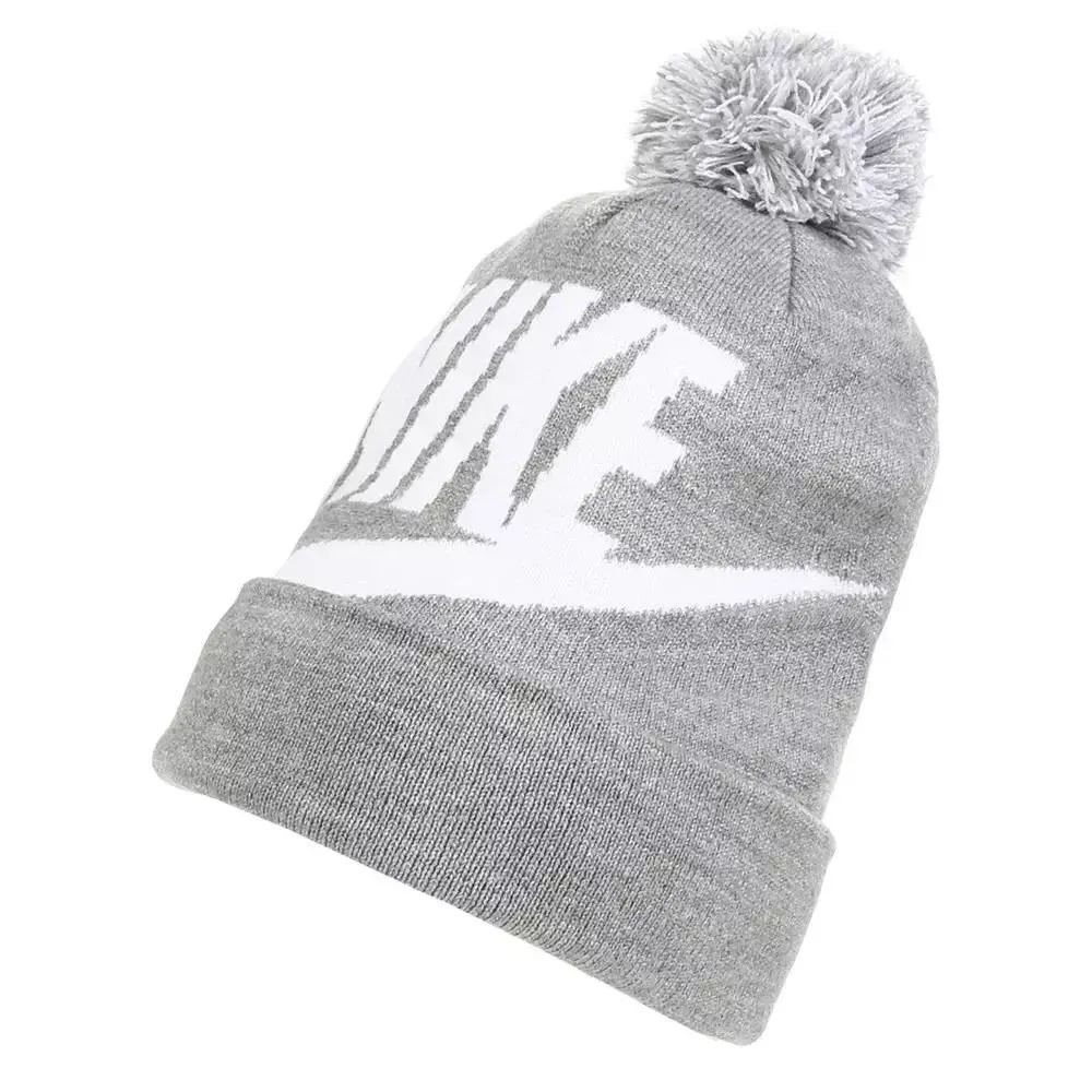 Шапка Nike Kids Dark Grey Heather Swoosh Beanie & Gloves Set 9A2695-042