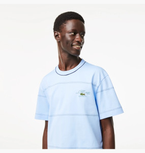 Футболка Lacoste Men's Striped Organic Cotton Jersey T-Shirt TH5364 51 HBP