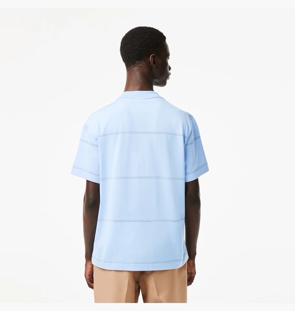 Футболка Lacoste Men's Striped Organic Cotton Jersey T-Shirt TH5364 51 HBP