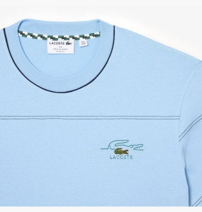 Футболка Lacoste Men's Striped Organic Cotton Jersey T-Shirt TH5364 51 HBP