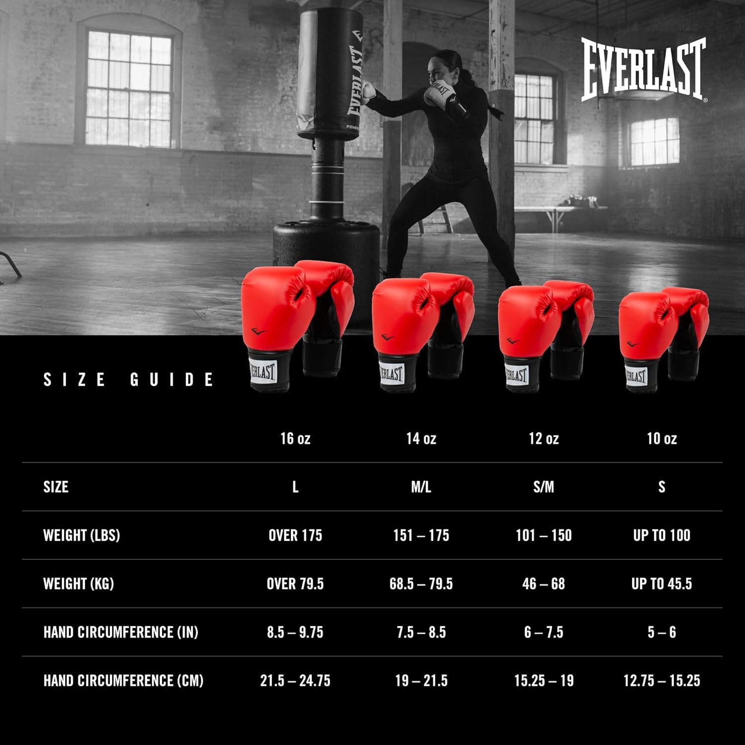 Рукавиці боксерські Everlast PROSTYLE 2 BOXING GLOVE червоний Уні 8 унцій P00003082