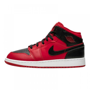 Кросівки Air Jordan 1 Mid Reverse Bred 2021 (GS) 554725-660