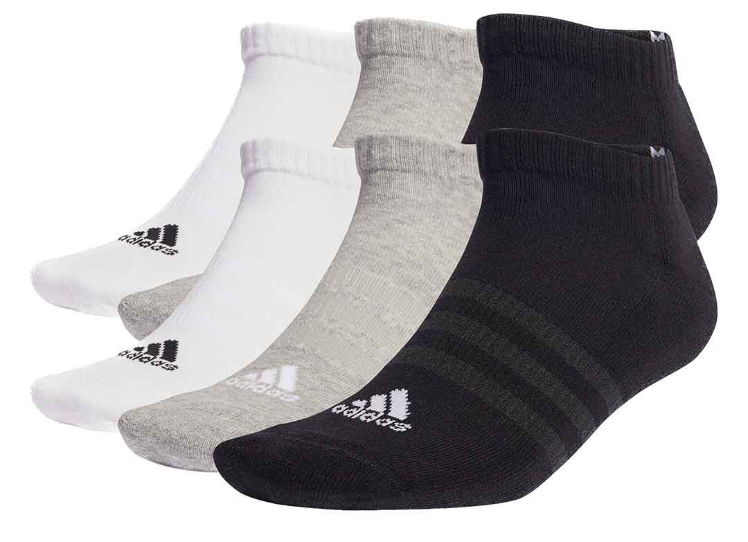Шкарпетки Adidas C SPW LOW 6P білий, сірий, чорний Уні L (43-45) IC1340