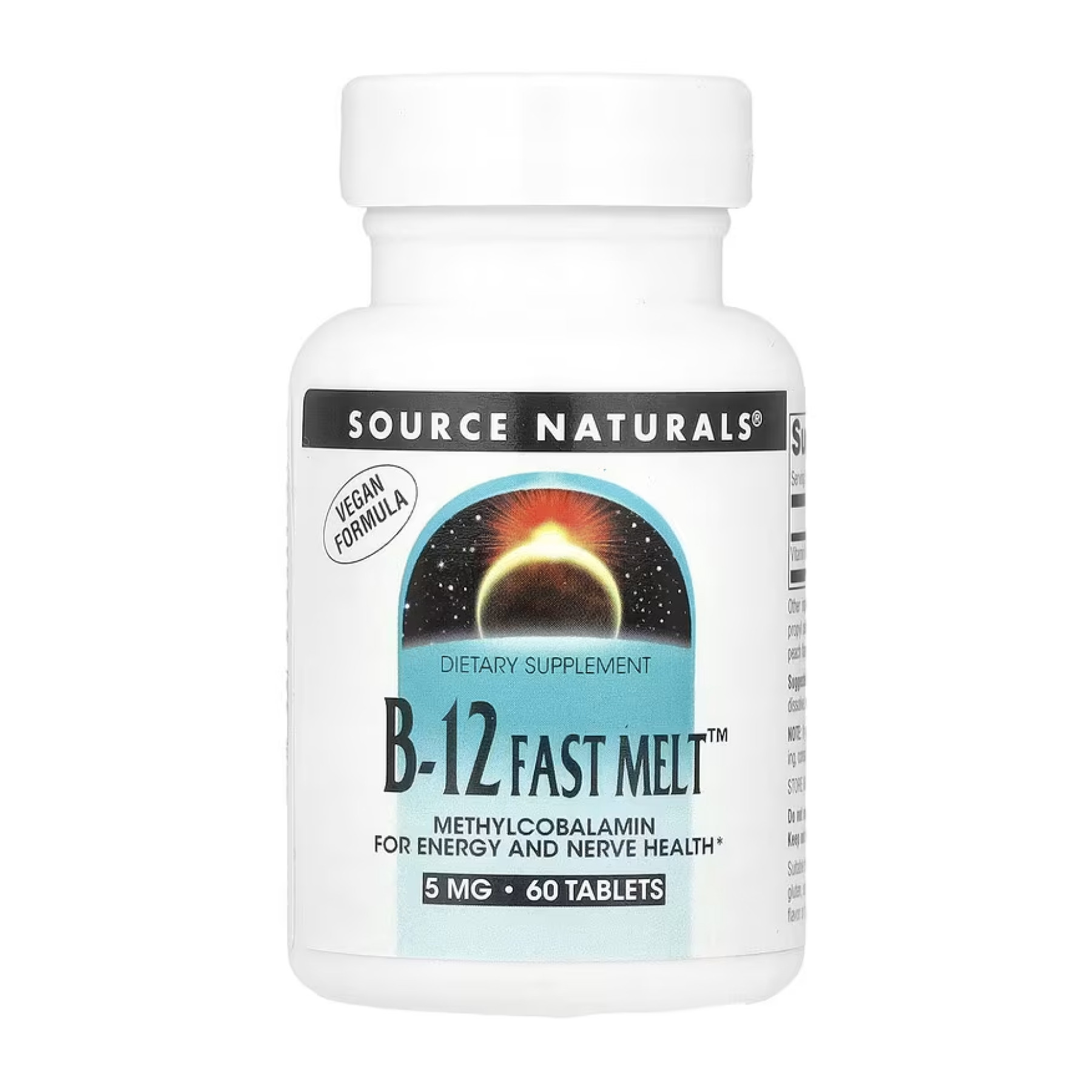 Таблетки Source Naturals Vitamin B-12 5mg - 60 tabs 2023-10-5300