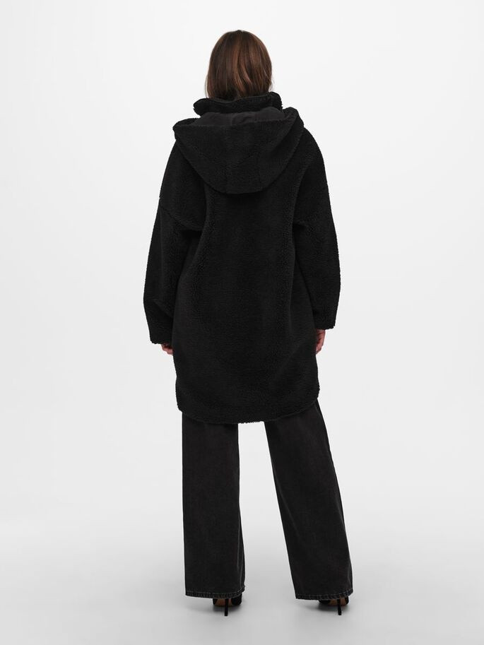 Пальто ONLSASCHA SHERPA JACKET CC OTW 15230461-Black ONLY L Чорний 15230461-BLACK