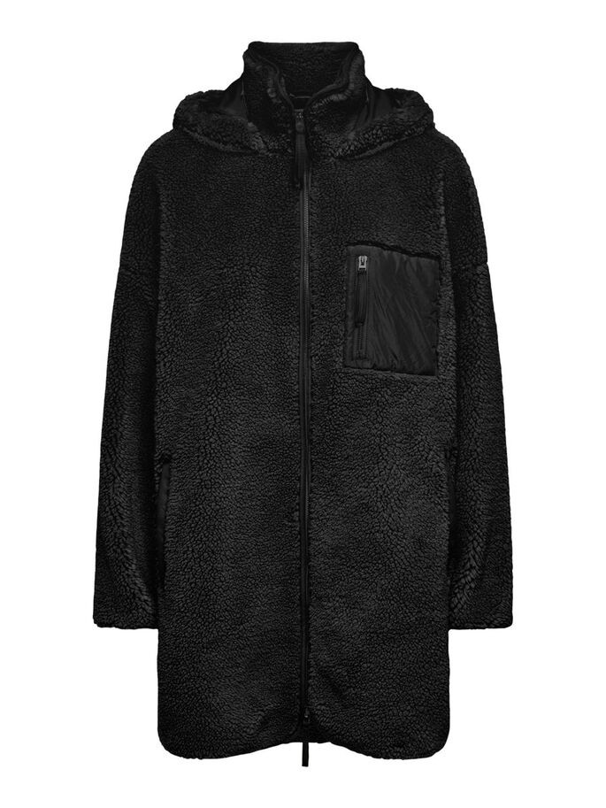Пальто ONLSASCHA SHERPA JACKET CC OTW 15230461-Black ONLY L Чорний 15230461-BLACK